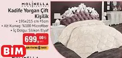 MOLİNELLA KADİFE YORGAN ÇİFT KİŞİLİK